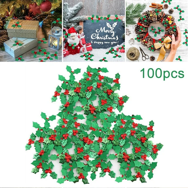 100 X Applique Bacche Carine Attraenti 35mmx30mm Abbellimenti Artigianato