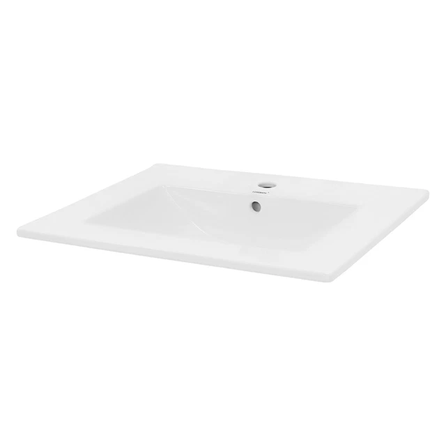 Lavabo Da Appoggio Dream In Ceramica - Bianco, 50x39 Cm, Design Moderno Ovale