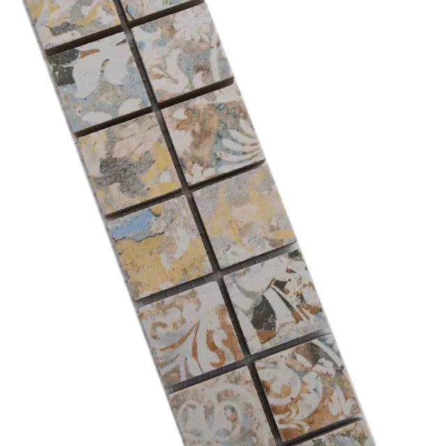 Bordo mosaico bordo vintage ceramica mosaico bordo sabbia mix chiaro WB18BOR-25CS