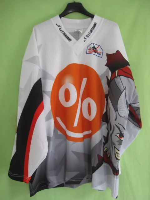 Maillot Hockey Gothiques Amiens #60 Picardie Fernande Jersey Vintage - L