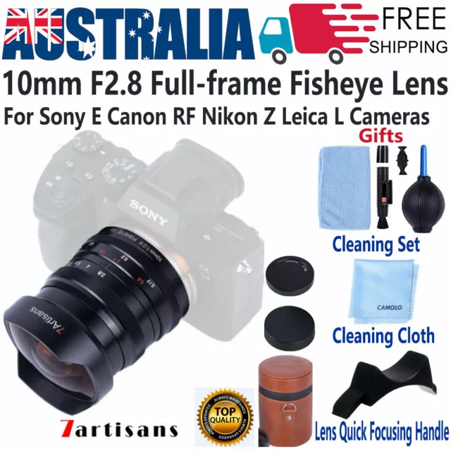 7artisans 10mm F2.8 Fisheye Lens For Sony E Alpha A Canon EOS RF Nikon Z Leica L