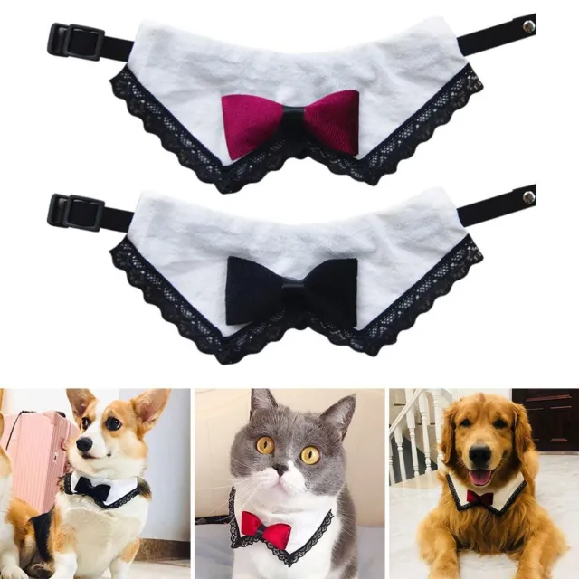 Corbata formal Toalla de saliva para mascotas Corbata de perro Pajarita cuello