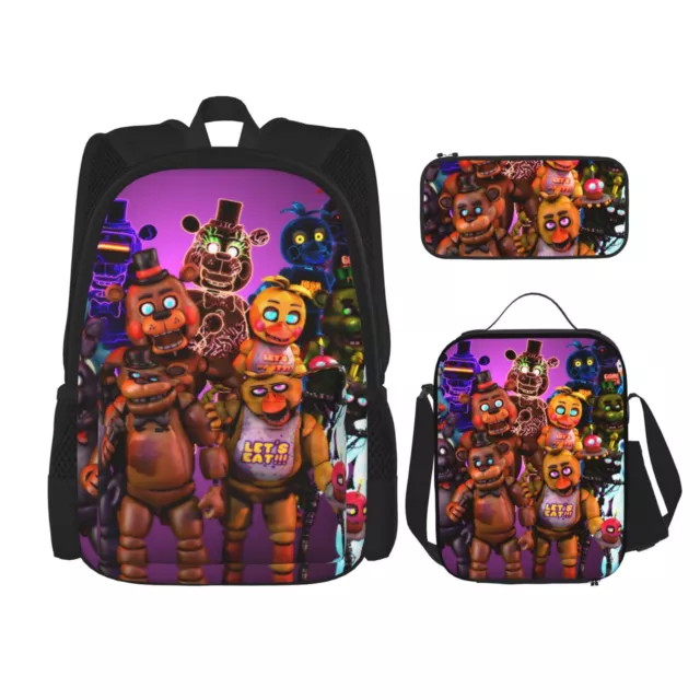 Five Nights at Freddy's FNAF Game Kids School Backpacks Lunch Bag Pen Case Lot