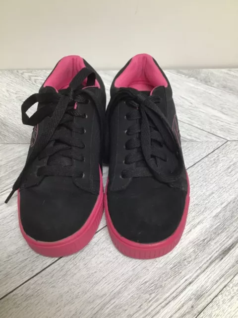 Heelys Girls 4 / Womens 5 Straight Up Skate Shoes Pink Black style 7710 2