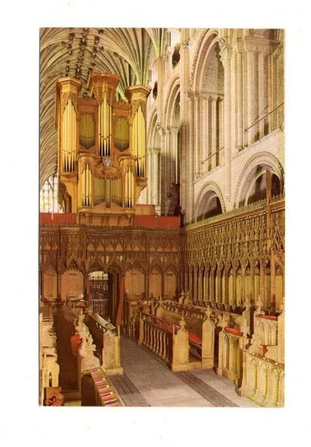 Norfolk - Norwich Cathedral, The Choir Looking West - Vintage Postcard