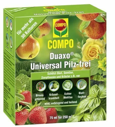 COMPO Duaxo® Universal Pilz-frei 75 ml für 250 m² Sternrusstau Mehltau Rost Obst