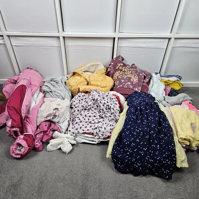 BABY Girl Clothes 12-18 Months Big Bundle 70+ Items Dress Leggings Tops Next M&S