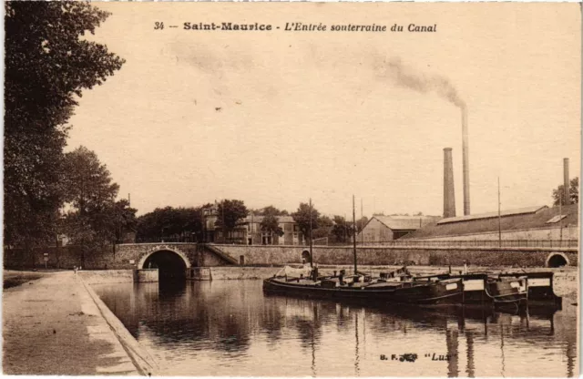CPA St Maurice Entree souterraine du Canal (1348581)