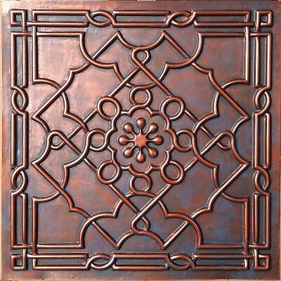 Ceiling tiles Faux tin rust copper decor Barber house wall panel PL09 10pcs/lot
