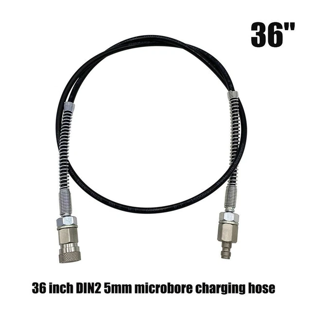 Tuyau Micro-alésage Pour Paintball/PCP – 4500psi, 90cm, DN2, Noir, Neuf