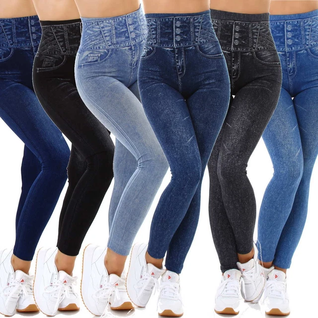 Femmes Jeggings Sexy Push Up Taille Haute Pantalons à Basse Slimming Aspect Jean