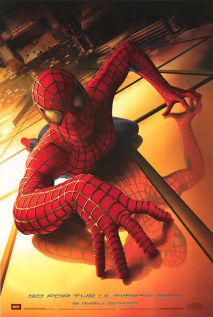 Spider-Man Movie Poster 27x40 D/S  Toby Maguire   Kirsten Dunst   Willem Dafoe