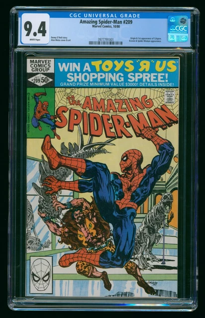 AMAZING SPIDER-MAN (1980) #209 CGC 9.4 1st CALYPSO ORIGIN WHITE PAGES