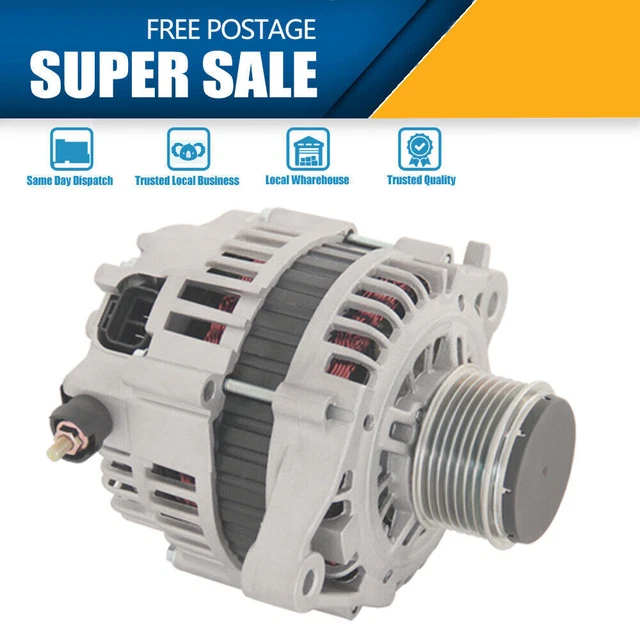 Alternateur 70A Neuf Eurostarter - Référence OE 23100G9903 Pour Nissan Patrol K260 W260 2.8 TD