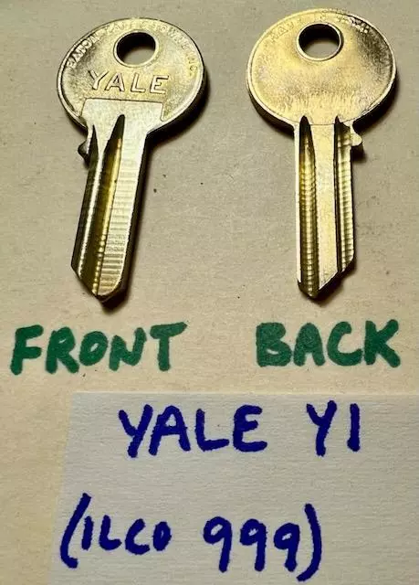 Vintage 1980s NOS Yale Y1 key blanks (ILCO #999) new old stock YA36 YAL20