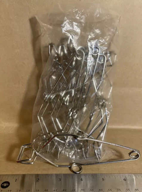 10 - Stoddard Test Tube Clamp,Stainless Steel with Finger Grips,6" Length B-4-01