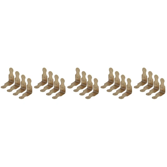 20 pcs Boîte en bois coins de des boîtes de bijoux Corners Vintage