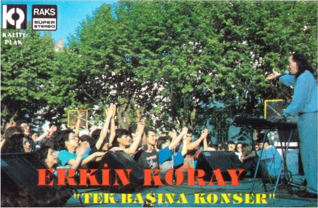 Erkin Koray – Tek Başına Konser (1991) CASSETTE Turkish Music "NM"