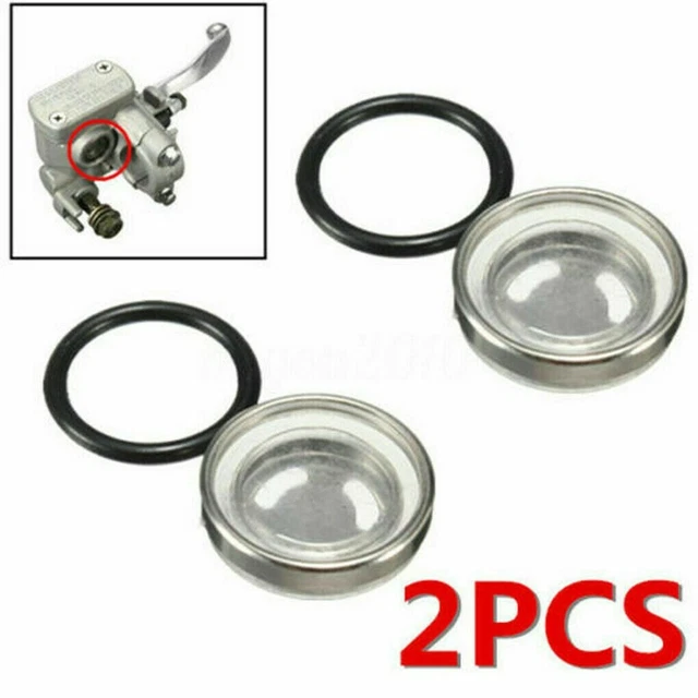 2 Joints De Miroir Moto 18mm - Pour Réservoir De Frein Et Embrayage