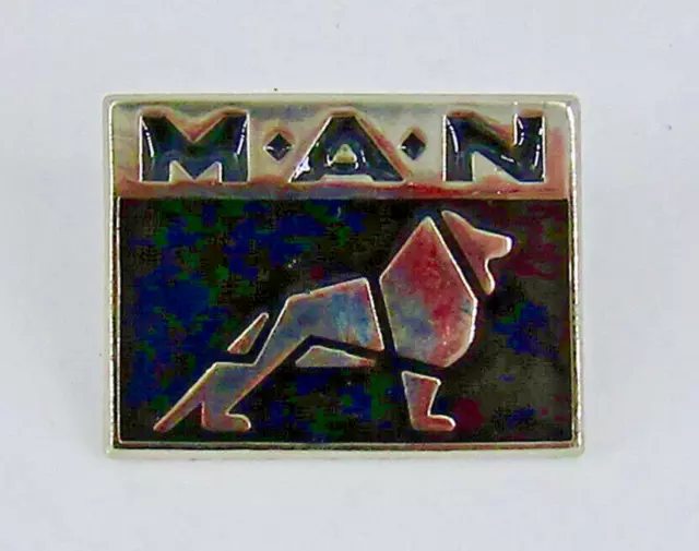 Vintage MAN German - Enamel Pin Lapel Badge - Trucker, Lorry, Motor, Automobila