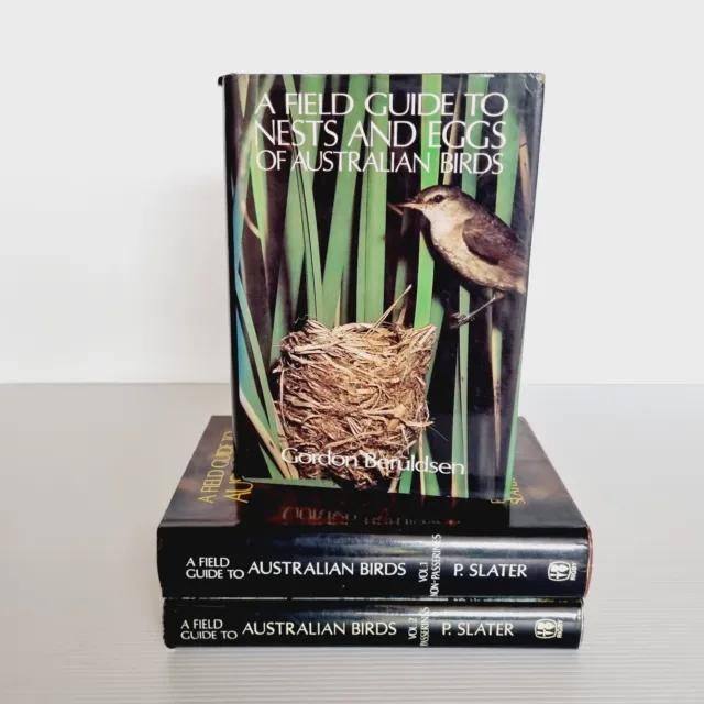 x3 Field Guide to Australian Birds Vol I & II, Nests & Eggs Peter Slater