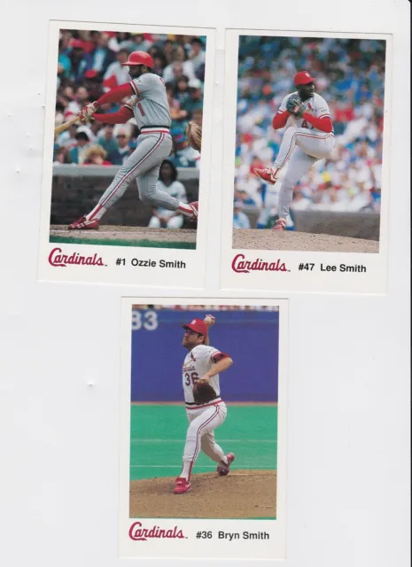 Lee Smith lot of 6 different vintage St. Louis Cardinals Baseball Cards