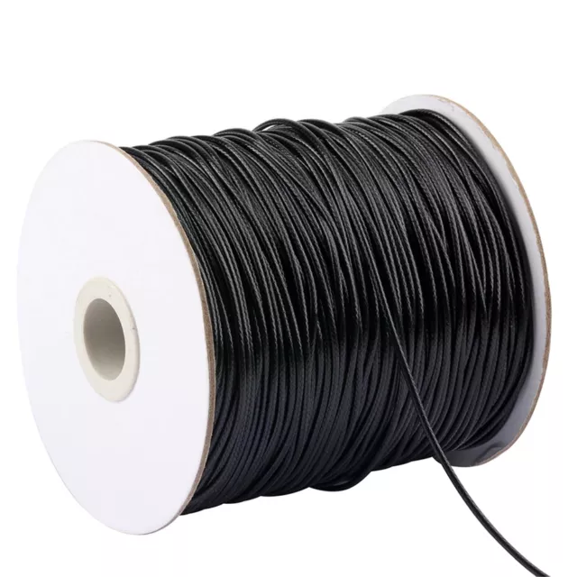 1-10m Korean Waxed Polyester Cord Thread Jewellery Making Choose Color 2mm Dia