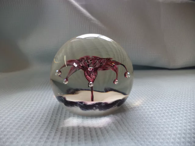 1999 Selkirk Glass Fire Cracker Paperweight