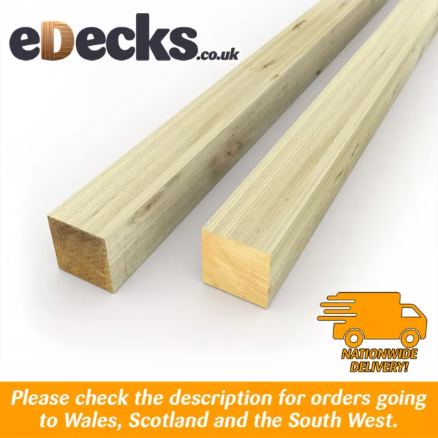 Pressure Treated Fence Posts, Multiple Sizes & Lengths, No Minimum Order, Cheap