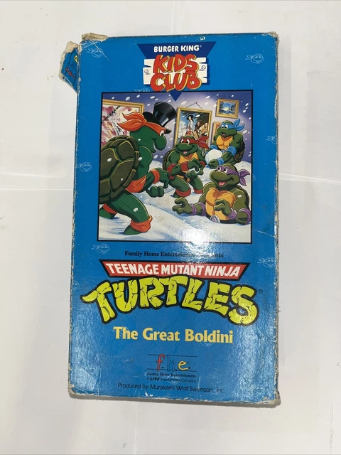 Pull Enfant Vintage Tortues Ninja (Teenage Mutant Ninja Turtles) - Taille S (4 Ans) - Noir - Années 1990 - Neuf Avec étiquettes
