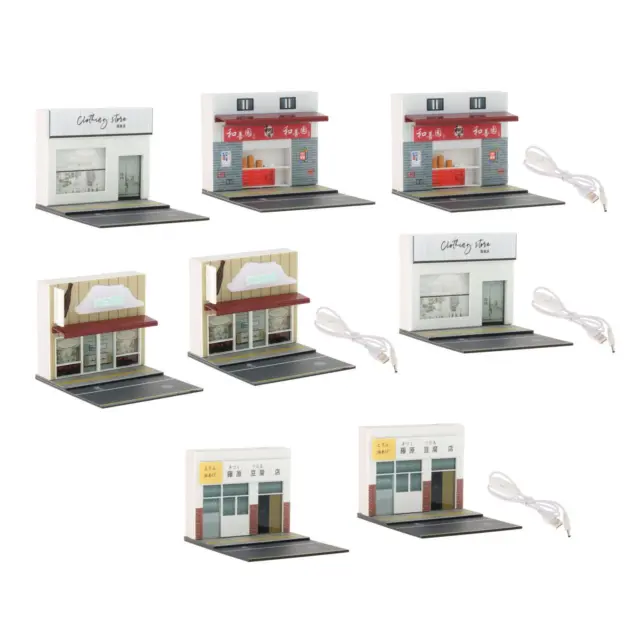 1/64 Shop Model Diorama Kits Mise en page miniature pour ornement de décoration