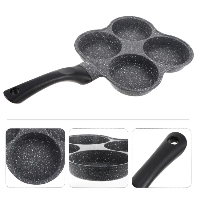 1 pieza olla antiadherente para sartén de huevos dividida para hornear moldes para panqueques placa de huevo
