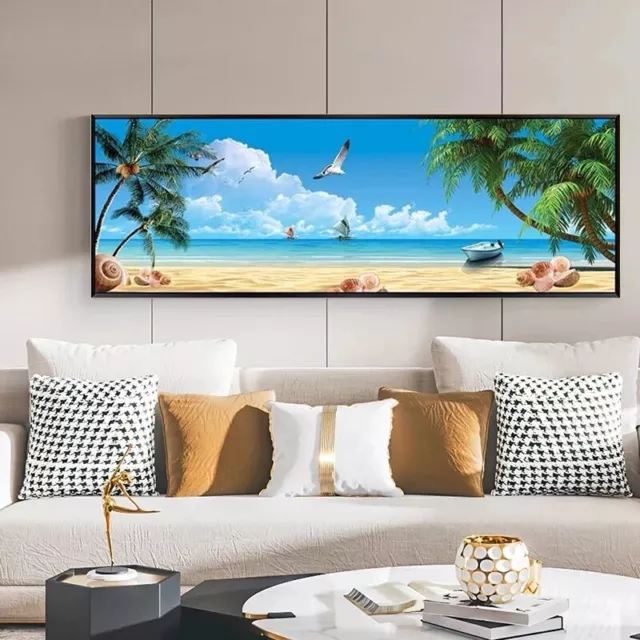 Natural Landscape Canvas Painting Sea View Beach Art Posters Prints Art Wall Art