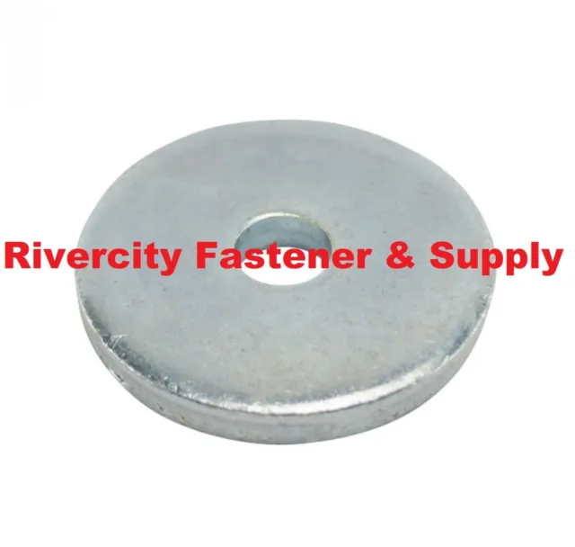 3/8x2 Extra Thick Flat Fender Washers Super Heavy Duty 3/8" x 2 x 1/8