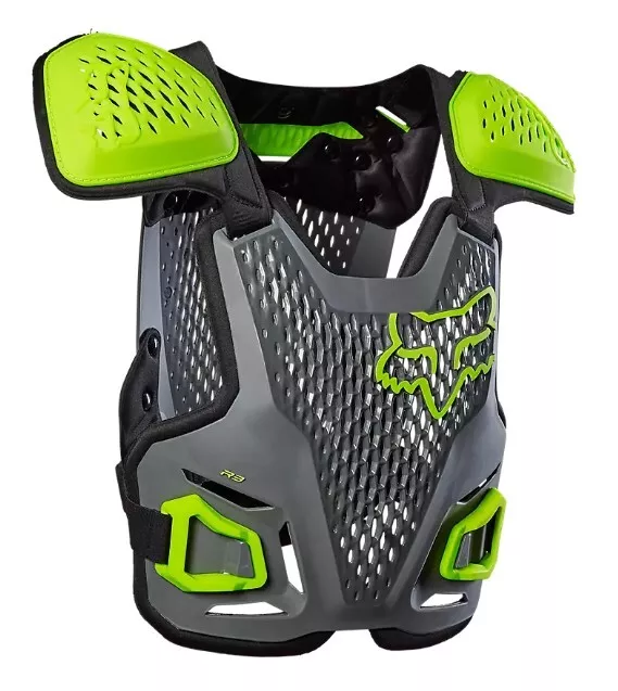 New Fox Racing Youth R3 Chest Guard - Dark Shadow - 24811-330-OS