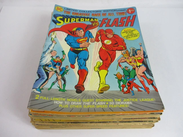 DC & Marvel Lot of 14x OVERSIZED COMIC BOOKS Star Wars-Flash-BatMan & MORE!!