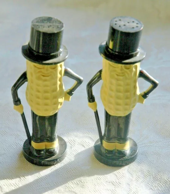 Vintage Planters Mr. Peanut Advertising Salt N Pepper Shakers
