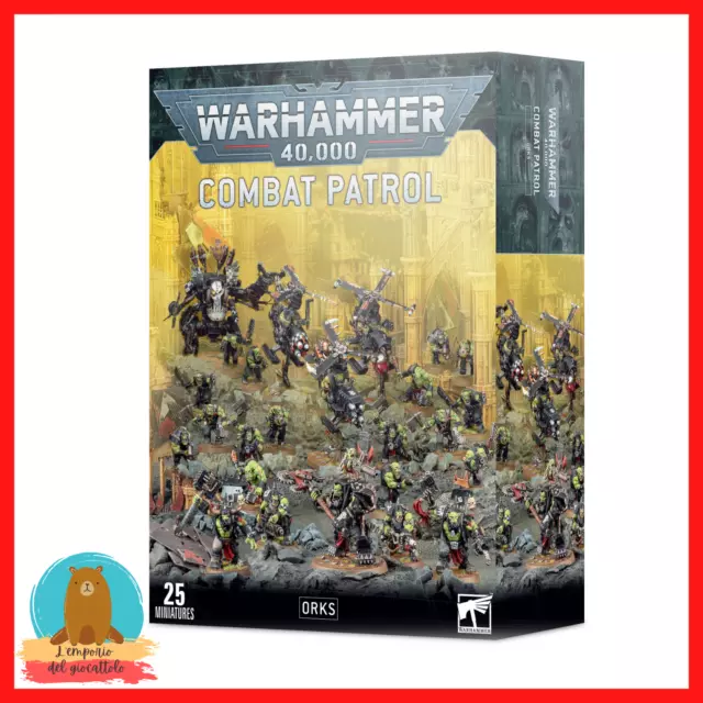 Warhammer 40k ORKI PATTUGLIA DA COMBATTIMENTO 40000 army fantasy miniature orchi