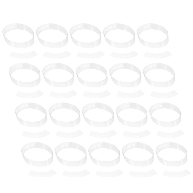 200pcs Premium Plastic Collar Strips Fixing Strips for Shirt Blouse Collar