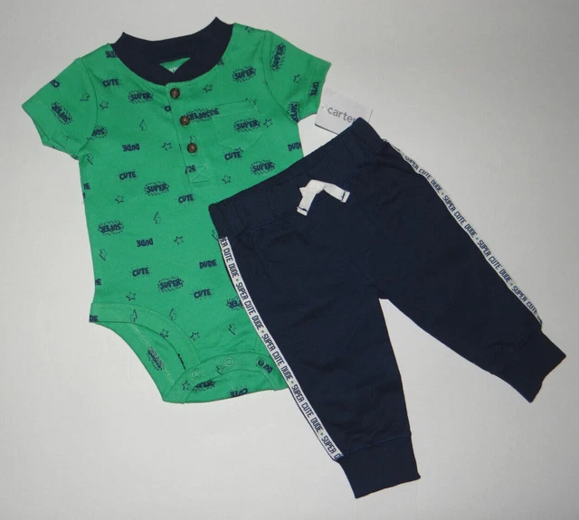 NWT, Baby boy clothes, 3 months, Carter's bodysuit & pant set