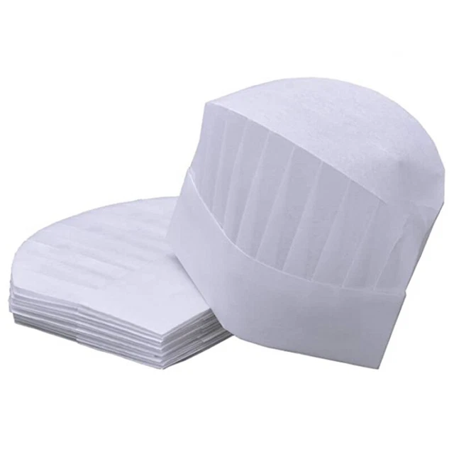25 Packs of Disposable Chef Hat SMS Non-Woven Kitchen Cooking Hats  Party8730