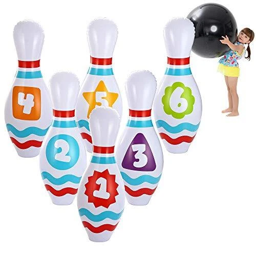 Giant Inflatable Bowling Set for Kids and Adults, Christmas Birthday Party