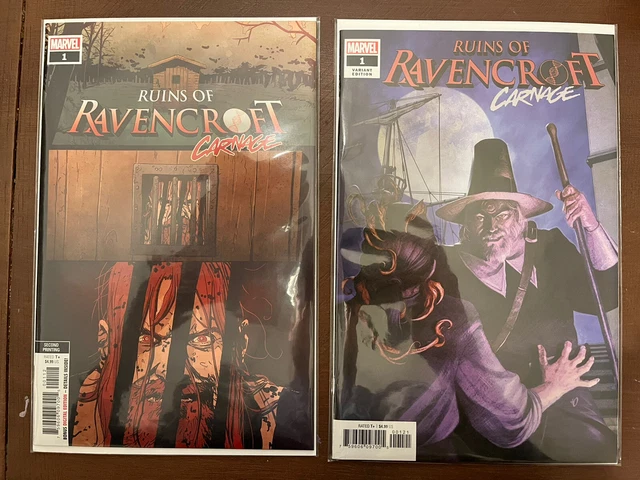 RUINS OF RAVENCROFT CARNAGE #1 2ND PTG VARIANT And 1st Print CORTLAND Lot Of 2