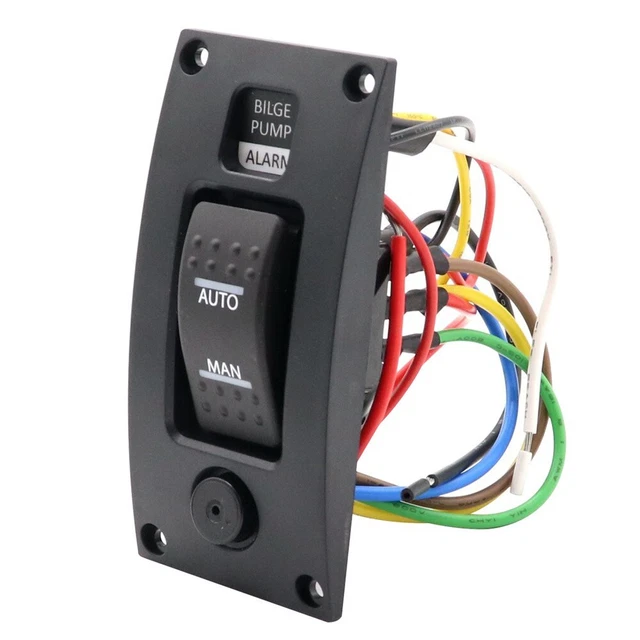 Pannello DC Blue Sea Systems 8376 - 10 Interruttori, 13 Posizioni, Precablato Per Batterie
