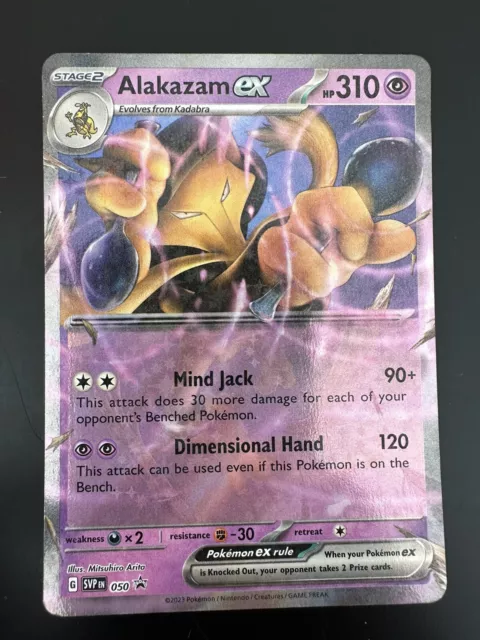 Alakazam EX SV Black Star Promos Pokemon Card