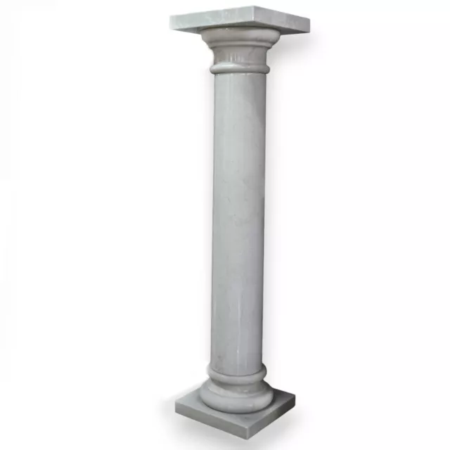 Colonne en Marbre Blanc Carrara Italian Design H 94cm