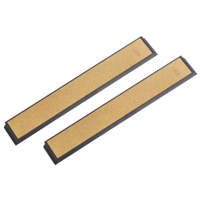 150mm x 20mm 180 Grits Titanium Coated Diamond Whetstone Sharpening Stone 2pcs