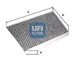 54.246.00 UFI Actif Carbone Filtre Intérieur Cabine Air Filtre