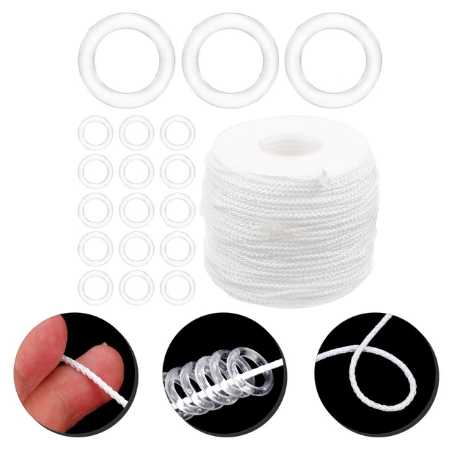 BEBUSINGOTO 200 Pièces Anneaux De Rideaux En Forme De O Aveugles Romains Clair Anneaux En Plastique Transparent 13 Mm De Diametre Exterieur Y 8 Mm De Diametre Interieur 87206658
