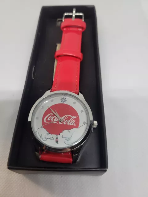 Coca Cola Watch Polar Bears  Red Never Been Use In Original Box